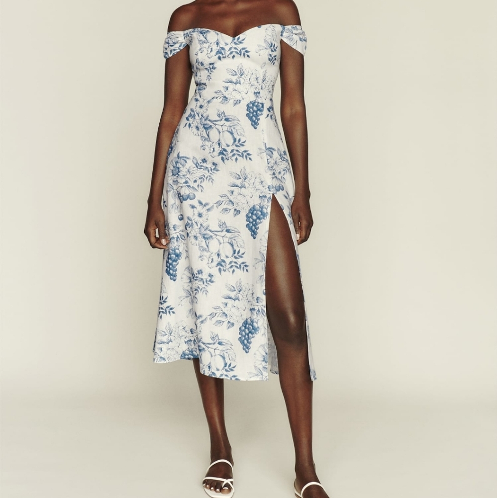 Reformation Bridgton linen dress